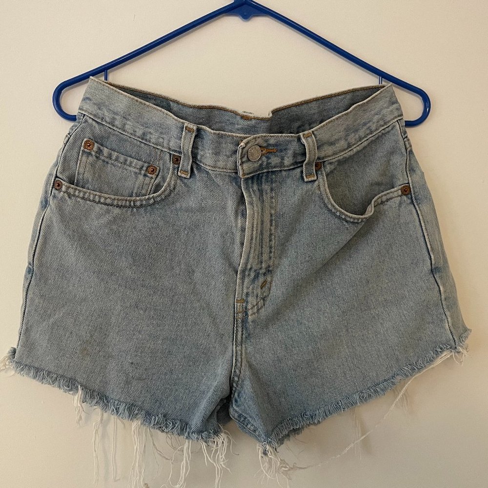 Levi's Vintage Distressed Jean Shorts - Size 27/28